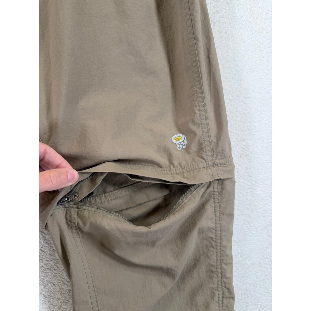 Mountain Hardwear Womens Convertible Hiking Pants Khaki Tan Size 8/34 Zip Off - Picture 8 of 15